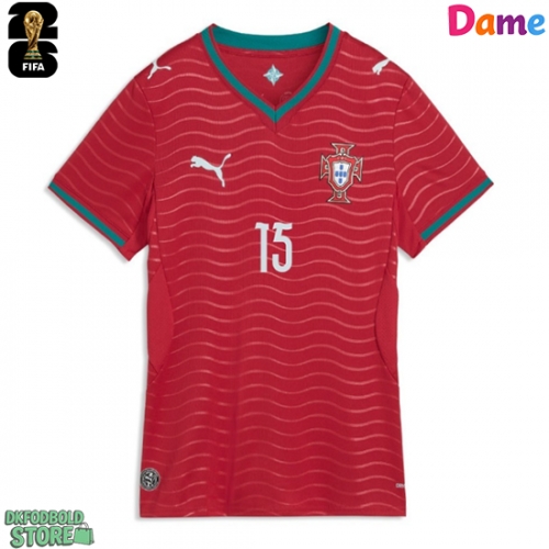 Portugal Joao Neves #15 Replika Hjemmebanetrøje Dame VM 2026 Kortærmet